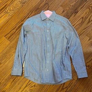 Ike Behar Boy’s Blue Striped Button Down Shirt Size 16